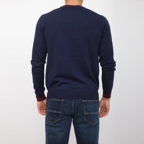 Мужской свитер ETRO C-NECK BLU