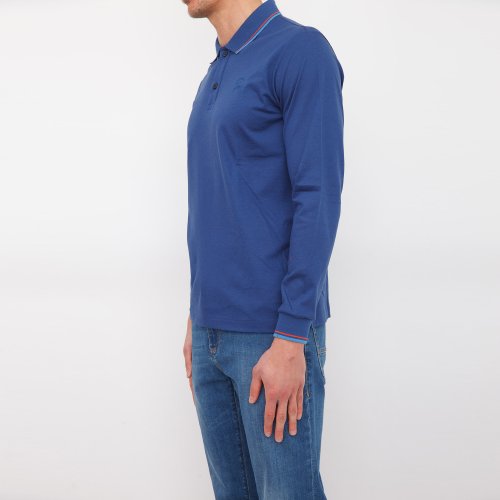 Чоловіче поло PAUL&SHARK POLO BASE COTONE BLU