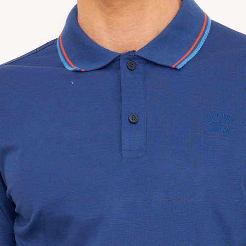 Чоловіче поло PAUL&SHARK POLO BASE COTONE BLU