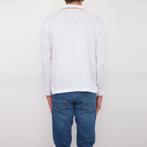 Чоловіче поло PAUL&SHARK POLO BASE COTONE BIANCO