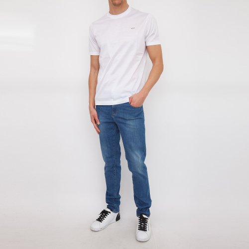 Чоловіча футболка PAUL&SHARK T SHIRT BASE COTONE BIANCO
