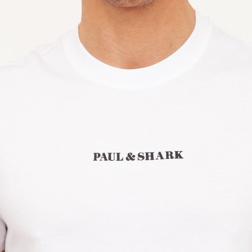 Чоловіча футболка PAUL&SHARK T-SHIRT BASE COTONE BIANCO
