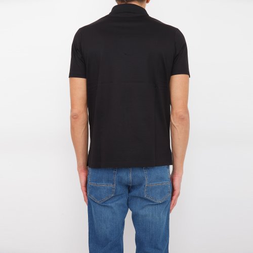 Чоловіче поло PAUL&SHARK POLO BASE COTONE NERO