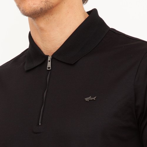 Чоловіче поло PAUL&SHARK POLO BASE COTONE NERO