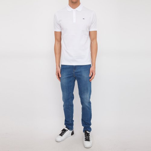 Чоловіче поло PAUL&SHARK POLO IN COTONE BIANCO