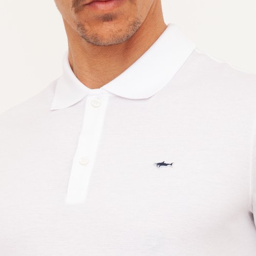 Чоловіче поло PAUL&SHARK POLO IN COTONE BIANCO