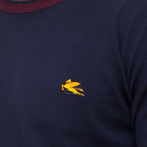 Мужской свитер ETRO C-NECK BLU