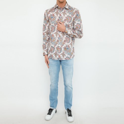 Мужская рубашка с длинным рукавом ETRO CAMICIA FANTASIA