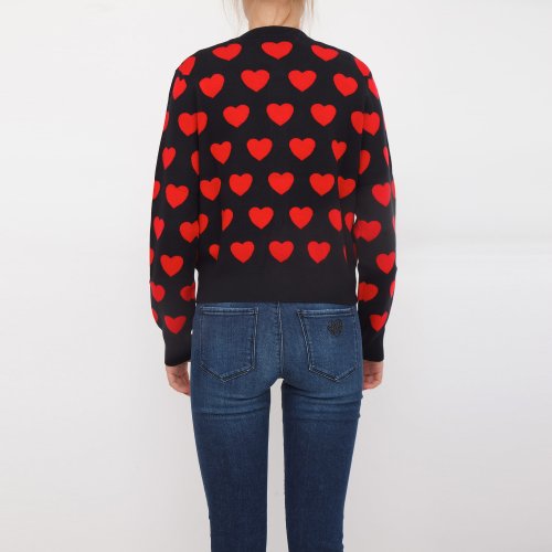 Женский кардиган LOVE MOSCHINO GIACCHINO NERO