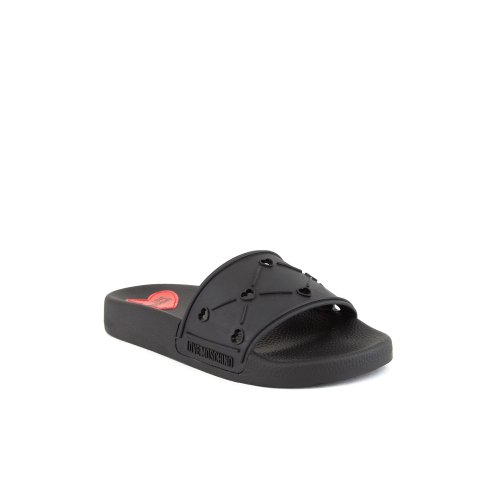 Женские шлепанцы LOVE MOSCHINO SABOTD.POOL25 NERO