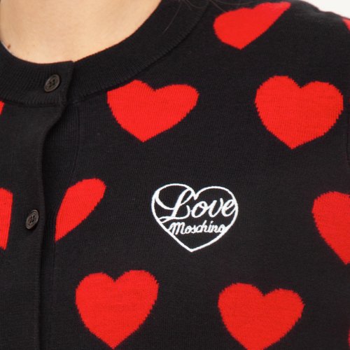 Женский кардиган LOVE MOSCHINO GIACCHINO NERO