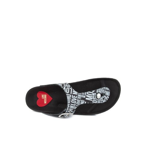 Жіночі шльопанці LOVE MOSCHINO SABOTD.BIRKI30 NERO