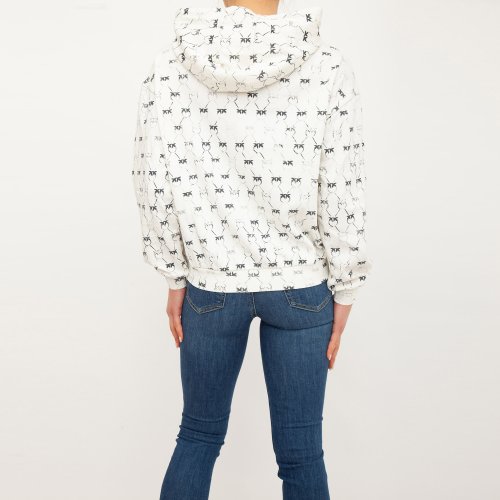 Жіноча толстовка PINKO Maglia tagliata BIANCO