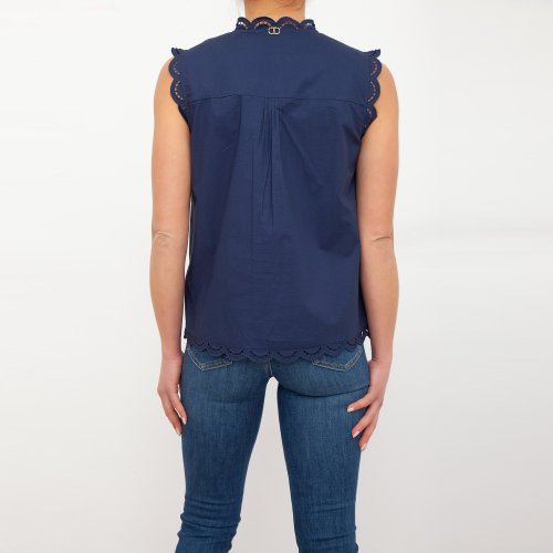 Женский топик TWIN-SET TOP BLU