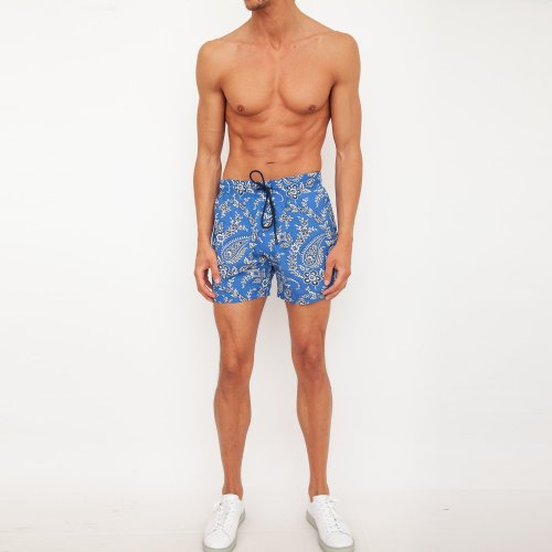 Мужские пляжные шорты ETRO PANTALONCINO MARE C/TASCHINO BLU