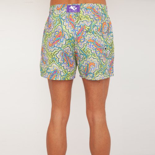 Мужские пляжные шорты ETRO PANTALONCINO MARE C/TASCHINO FANTASIA