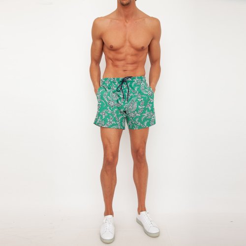 Чоловічі пляжні шорти ETRO PANTALONCINO MARE C/TASCHINO VERDE
