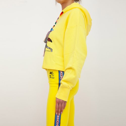 Женская толстовка ETRO FELPA DREAMS JERSEY GIALLO