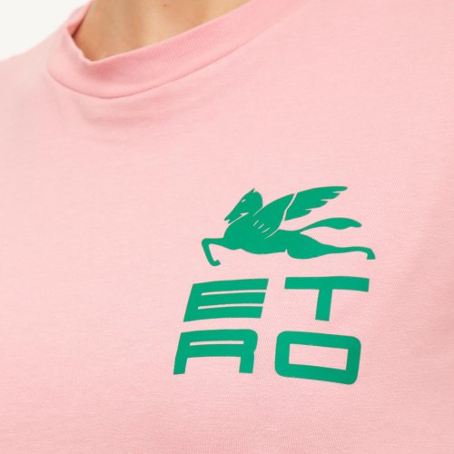 Жіноча футболка ETRO T-SHIRT CLASSICA JERSEY ROSA