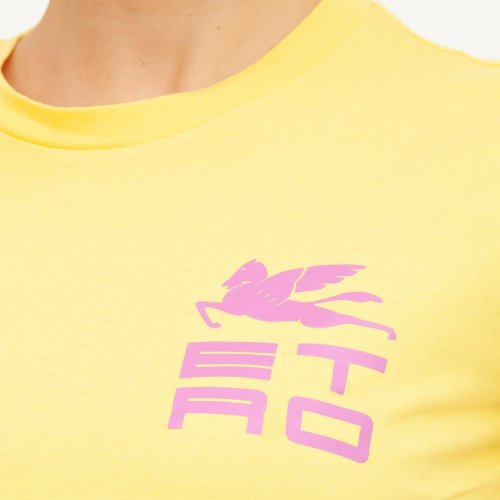 Жіноча футболка ETRO T-SHIRT CLASSICA JERSEY GIALLO