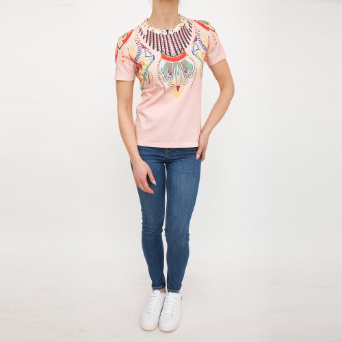 Женская футболка ETRO T-SHIRT FITTED JERSEY ROSA