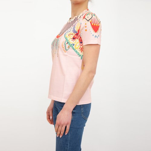 Женская футболка ETRO T-SHIRT FITTED JERSEY ROSA