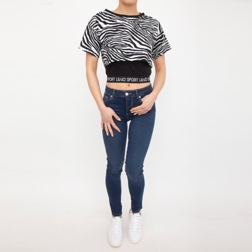 Женская футболка LIU JO T-SHIRT BICOLOR