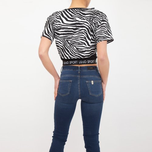 Женская футболка LIU JO T-SHIRT BICOLOR