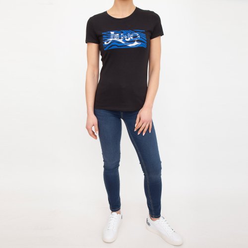Жіноча футболка LIU JO T-SHIRT NERO