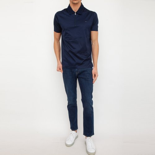 Чоловіче поло PAUL&SHARK POLO IN COTONE BLU
