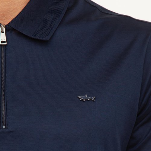 Чоловіче поло PAUL&SHARK POLO IN COTONE BLU