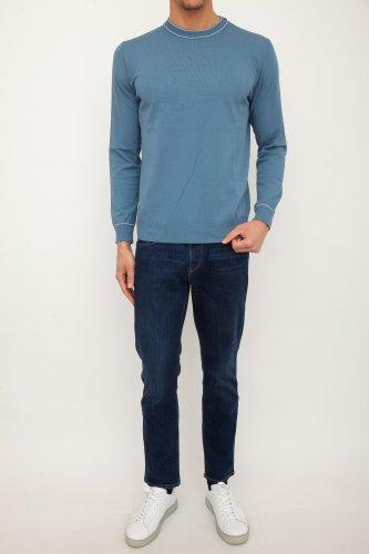 Чоловічий светр ELEVENTY ROUND NECK SWEATER BLU