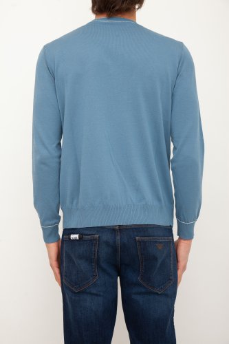 Чоловічий светр ELEVENTY ROUND NECK SWEATER BLU