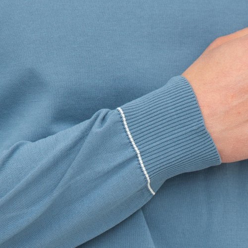 Чоловічий светр ELEVENTY ROUND NECK SWEATER BLU