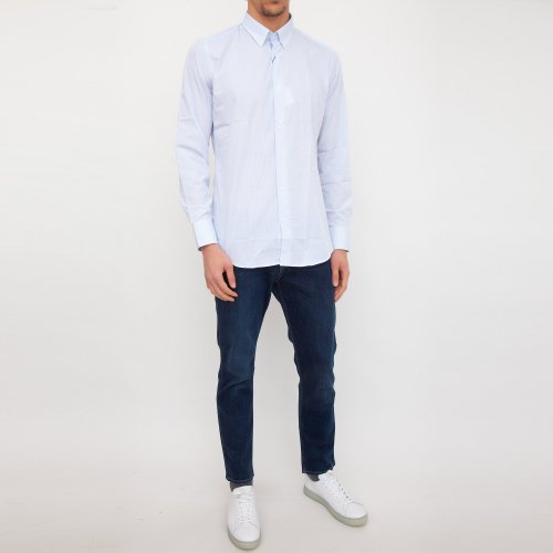 Мужская рубашка с длинным рукавом LIU JO CAMICIA AZZURRO