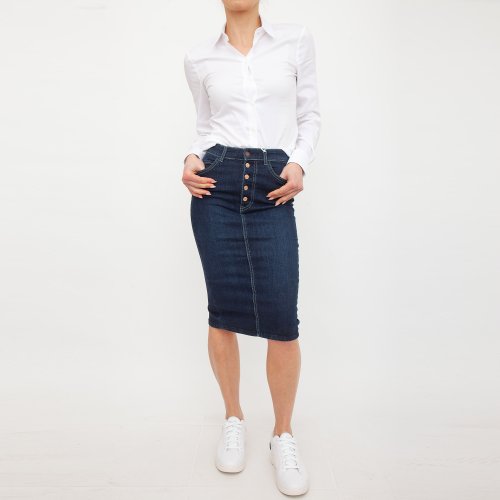 Длинная юбка GUESS JEANS GONNA BLU DENIM