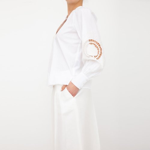 Женская блузка TWIN-SET BLUSA BIANCO