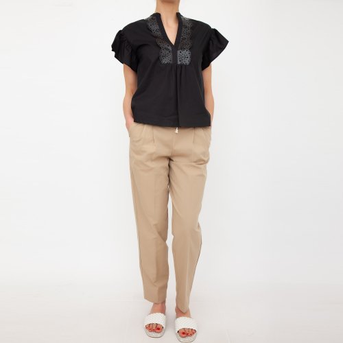Женская блузка TWIN-SET TOP NERO