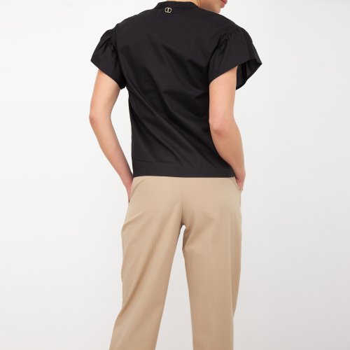 Женская блузка TWIN-SET TOP NERO