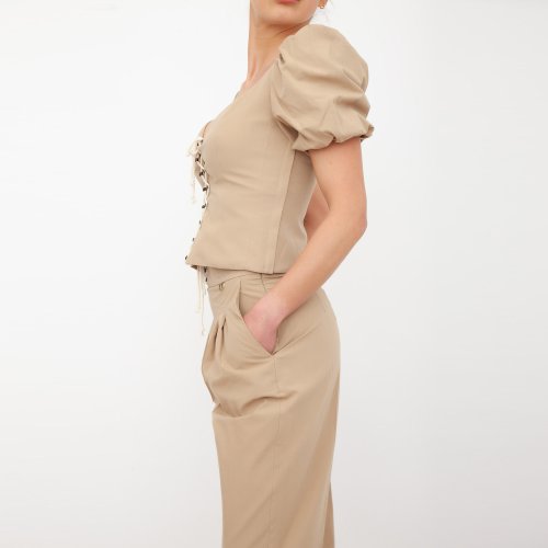 Жіноча блузка TWIN-SET BLUSA BEIGE