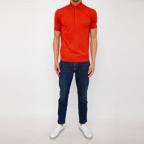 Чоловіче поло PAOLO PECORA Maglia A Polo ARANCIONE