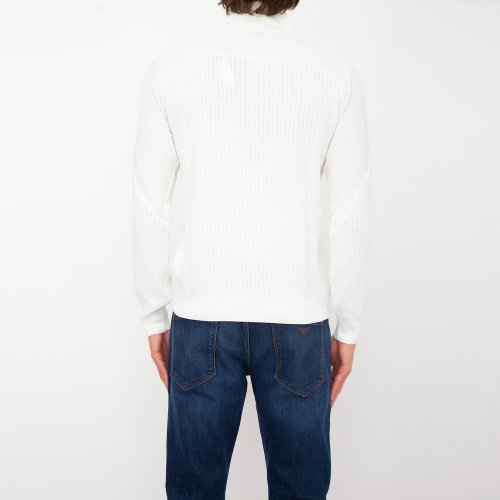 Мужской кардиган PAOLO PECORA Maglia Cardigan BIANCO