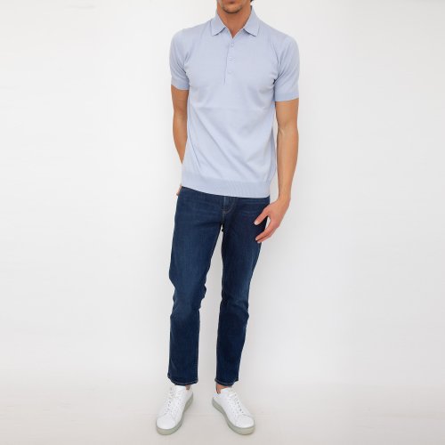 Чоловіче поло PAOLO PECORA Maglia A Polo AZZURRO
