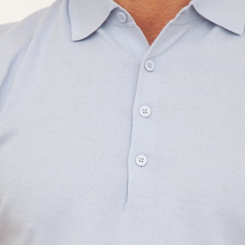 Чоловіче поло PAOLO PECORA Maglia A Polo AZZURRO