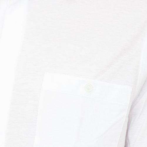 Мужская рубашка с длинным рукавом PAOLO PECORA Camicia Jersey BIANCO