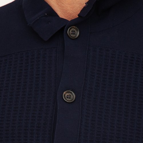 Мужской кардиган PAOLO PECORA Maglia Cardigan BLU