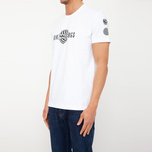 Чоловіча футболка BIKKEMBERGS MAGLIETTA BIANCO