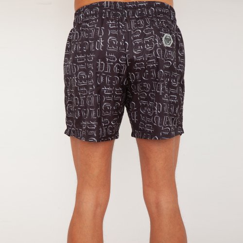 Мужские пляжные шорты PHILIPP PLEIN Beachwear NERO