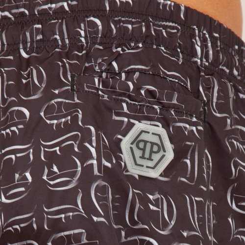 Мужские пляжные шорты PHILIPP PLEIN Beachwear NERO