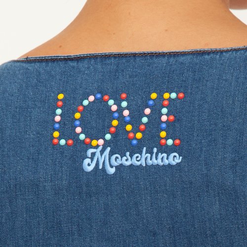 Жіноче плаття  LOVE MOSCHINO VESTITO BLU DENIM